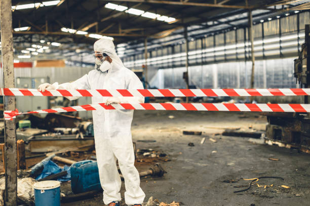 Professional Drug Lab Cleanup technician working in Lyons, NJ